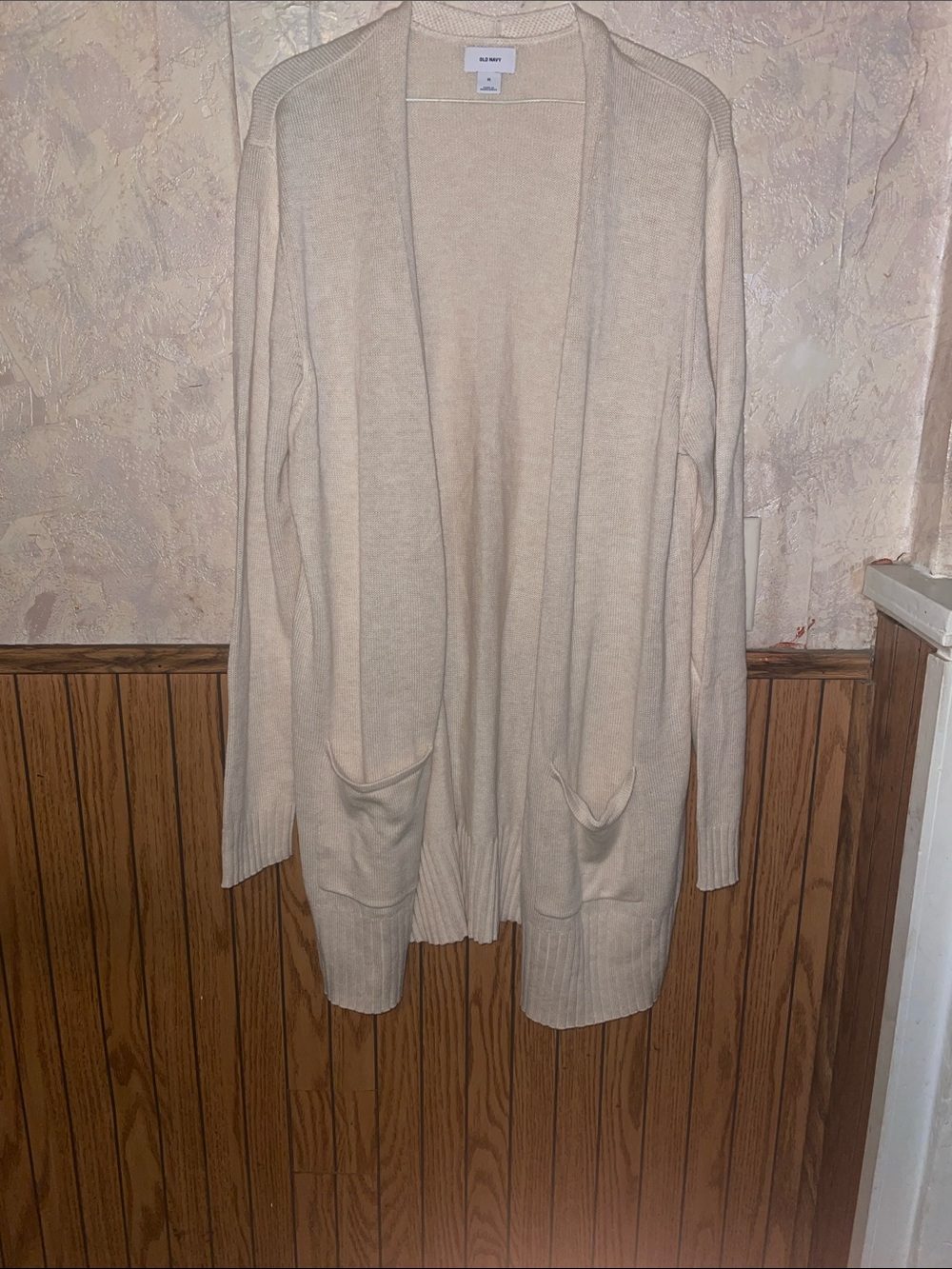 Cream old navy open cardigan sweater (XL)